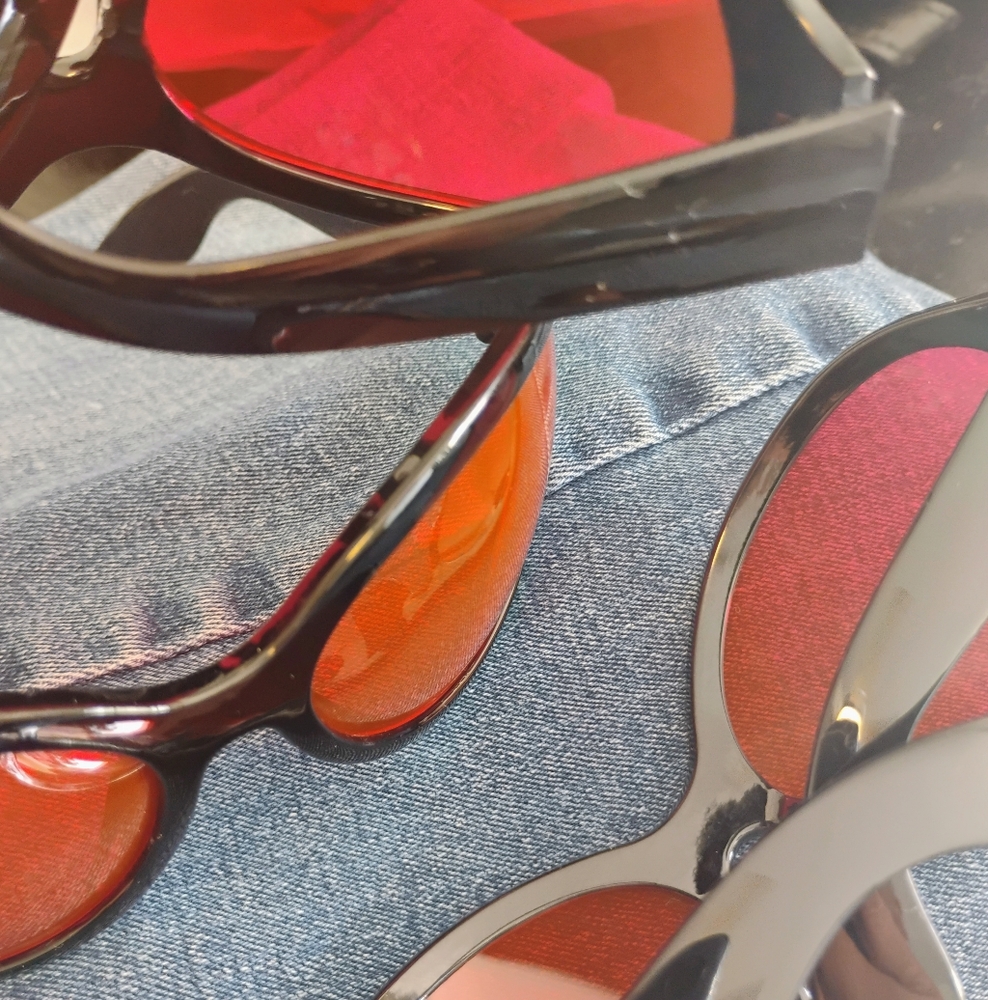 🔥Hot Sassy 2025 New Red Sexy Bubble Cat Eye Anti-Glare Diva Glasses - Picture 5 of 5